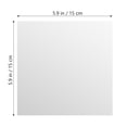 thumbnail image 2 of KONTONTY 32Pcs Silver Mirror Stickers Diy Decorative Effect For Wall And Tile Decor 5.9X5.9In, 2 of 5