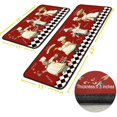thumbnail image 3 of Fat Chef Rugs Kitchen Floor Mats for in Front of Sink, Anti Fatigue Floor Mat for Kitchen, Padded Kitchen Mats for Standing and Red Kitchen Matt for Standing for Kitchen Decor 17"X30"+17"X47", 3 of 6