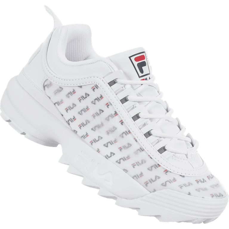 FILA Disruptor II Clear Logos Walmart