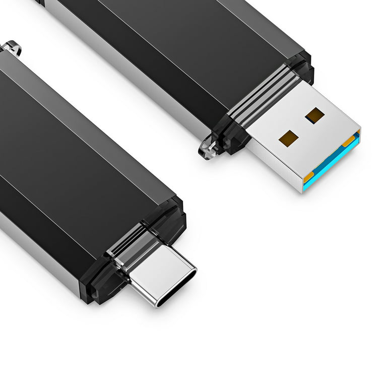 Lot de 2 Clé USB C 64Go USB 2.0 OTG 3 en 1 Type C USB Micro USB