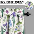 thumbnail image 5 of Retro Wildflower Curtains 24 Inch - 3 Panel Rustic Farmhouse Set with Vintage Botanicals, Boho Kitchen Window Drapes, 5 of 6