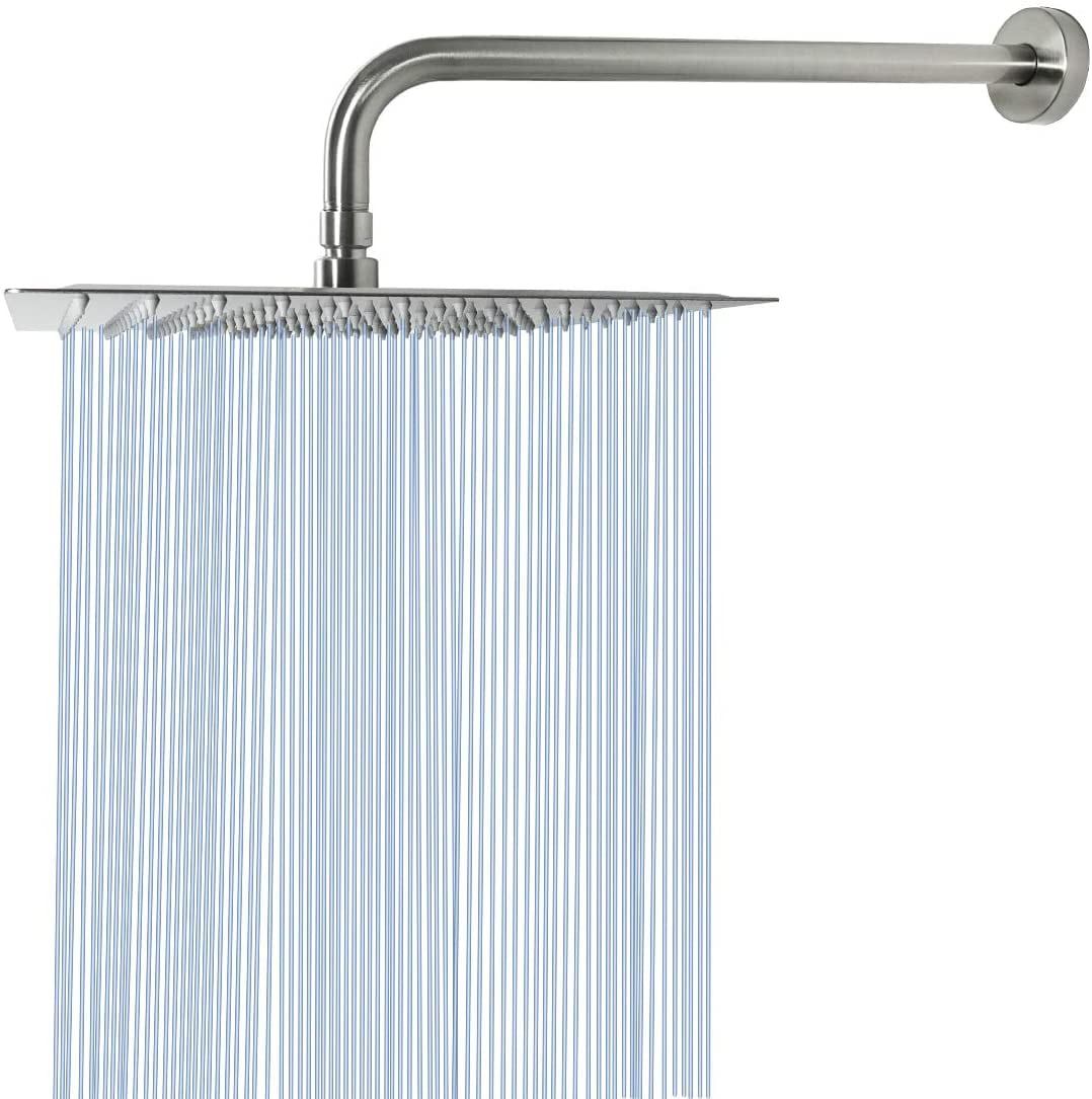 Extra Large 20 inch  Stainles Steel Water Rainfall Overhead Shower Head US 