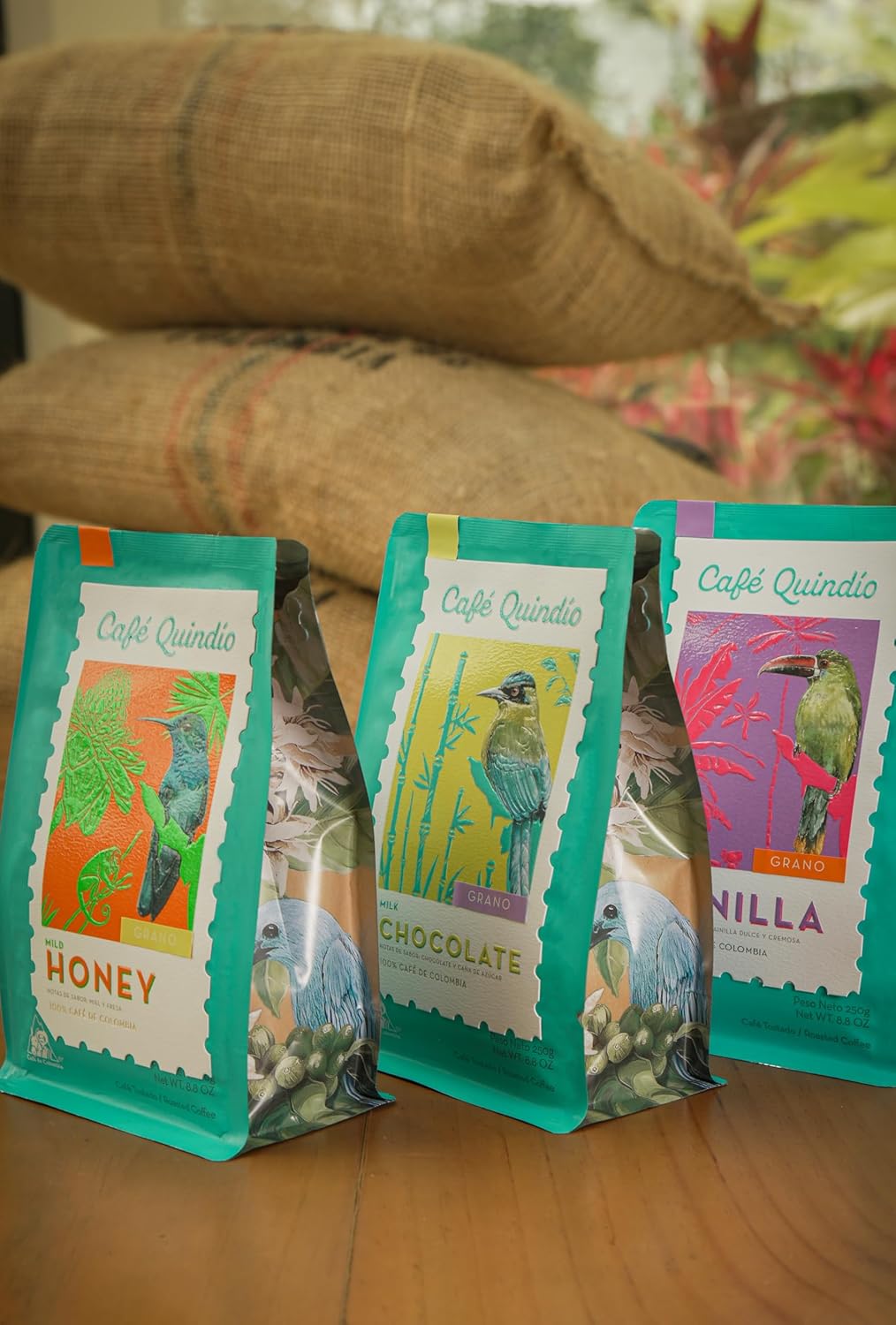 Cafe Quindio Specialty Harvest - 100% Colombian Excelso Arabica Whole Bean Coffee (8.8 Ounce (Pack of 3), Multiflavor)