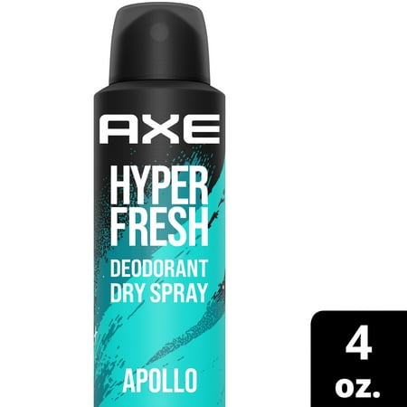 AXE Apollo Deodorant Spray Fresh Sage and Cedarwood, 4 oz