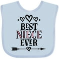 thumbnail image 3 of Inktastic Best Niece Ever from Aunt Girls Baby Bib, 3 of 4
