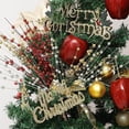 thumbnail image 3 of Christmas Berries Branches Christmas Decorations 10 Pcs Artificial Flowers Berries Flower for Christmas DIY Floral Home Party Decoration,Gold, 3 of 6