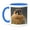 Blue/White, variant on 3drose, American Kestrel Hawk, 15oz Mug