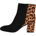 thumbnail image 3 of Journee Collection Womens Sarah Mixed Media Booties Ankle Boots, 3 of 6