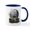 White/Navy Inside, variant on CafePress - Wolf Mug - 11 oz Ceramic Mug - Novelty Coffee Tea Cup