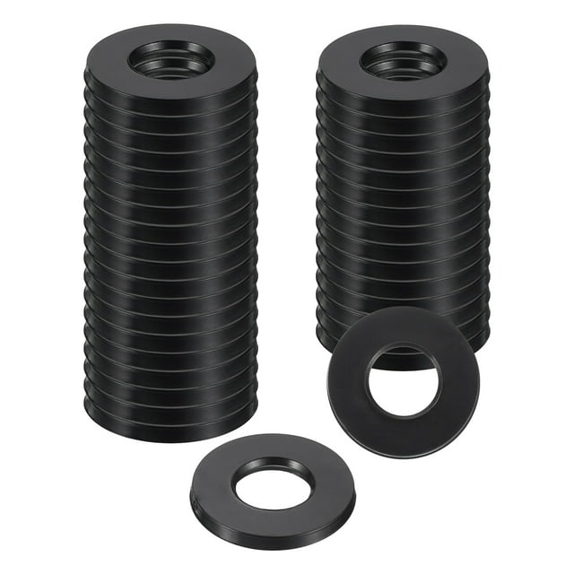 Uxcell 36 Pcs Rondelles en Caoutchouc, 13/16 OD x 3/8 ID x 0.08 Pouces Épaisseur Rondelles Plates