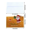 thumbnail image 3 of AuroraX Gift Card Yellow DIY Decorative Santa Claus Christmas Cards Blank Notecard House Christmas Holiday Decor, 3 of 6