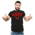 thumbnail image 2 of Mens Albania shirt Albania Flag Shirt Albania National Tee Albania Patriotic Shirts (Small Navy Blue), 2 of 6
