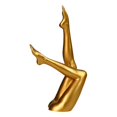 thumbnail image 4 of Escultura de piernas femeninas, centro de mesa, adorno de escritorio, figura de escritorio de oficina Oro, 4 of 9