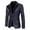 Navy, variant on Turilly Men's Color Matching Sequin Suit One Button Dress Performance Suit Long Sleeved Lapel Collar Suit Jacket Coat Blazer