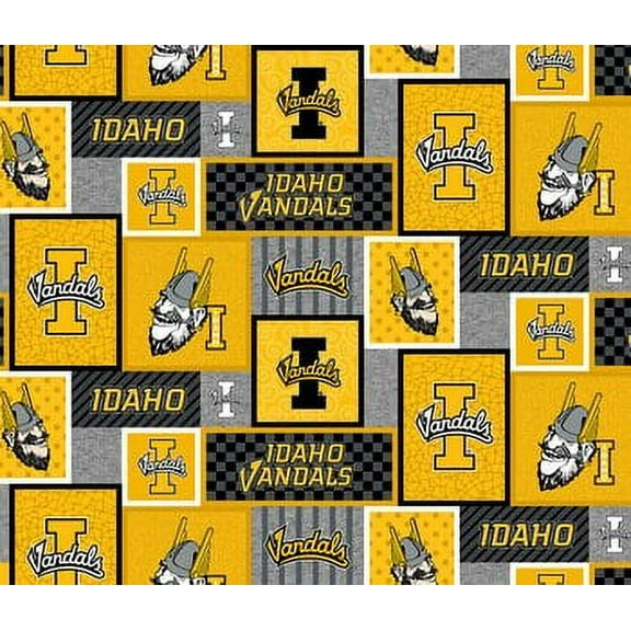 University Of Idaho Vandals, Fleece Fabric, 58" Wide, By The Yard