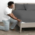 thumbnail image 3 of Bare Home 5 King Fitted Bed Sheets - Ultra-Soft, Hypoallergenic (King - 5 Pack, Grey), 3 of 5