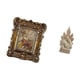 thumbnail image 5 of Marco de fotos floral tallado a mano y estatua de , escultura clásica cristiana católica de resina, soporte antiguo para cuadros, pa, 5 of 8