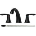 thumbnail image 2 of 2024 New 3 Hole 8 Inch Bathroom Faucets for Bathroom Sink - with Pop Up Drain, Cold Hot Water Lines, 360° Swivel Spout, and Easy Installation, 2 of 9