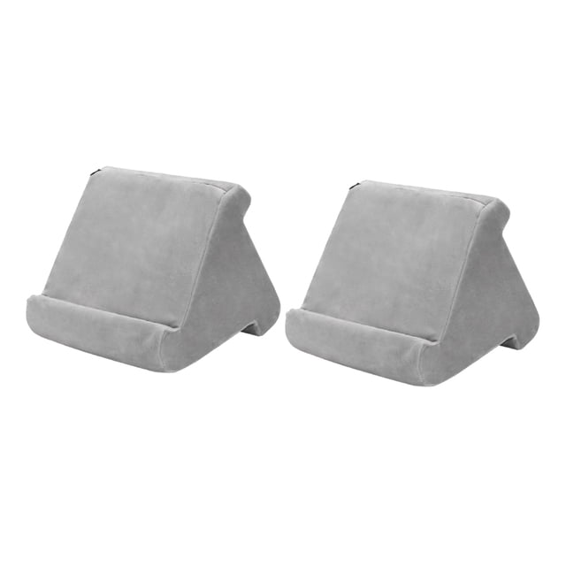 2x Soporte De Regazo De Almohada Suave De Múltiples ángulos Para Soporte De Lectores Electrónicos De Tableta Gris Sunnimix Soporte de almohada con soporte para tableta