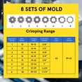 thumbnail image 6 of Hydraulic Hose Crimper with 8 Sets of Dies, High Pressure Hydraulic Hose Crimping Tool, Handheld Manual Crimping Machine, 6 of 11