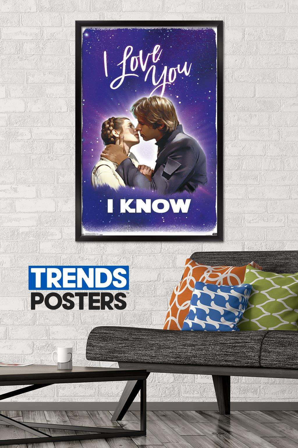 Star Wars: Saga - I Love You I Know Wall Poster, 22.375" x 34", Framed