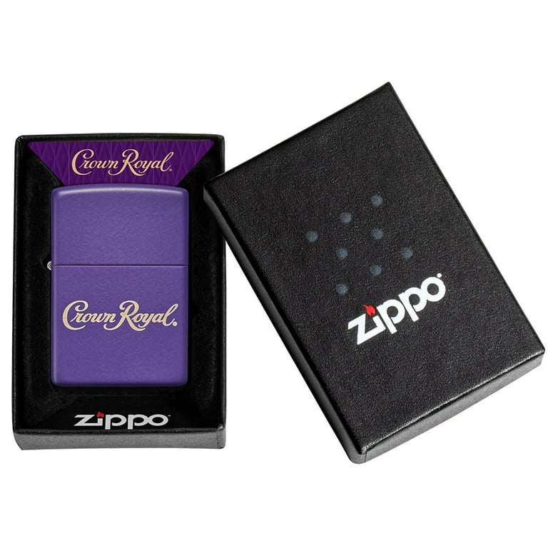 Zippo Crown Royal Logo Purple Matte Pocket Lighter - Walmart.com