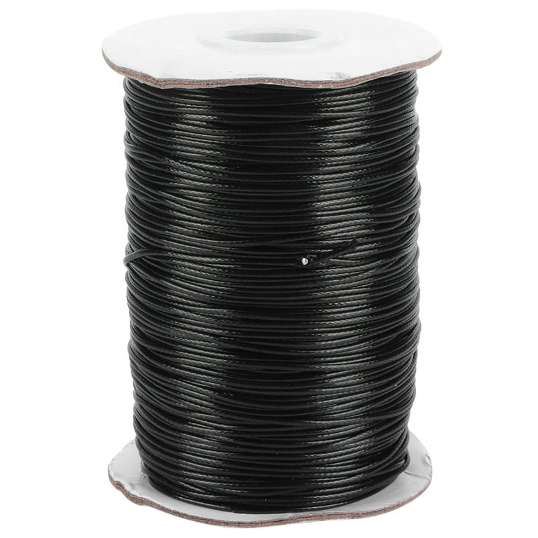 Fugacal 1mmx160m Wax Rope Environmentally Friendly DIY Hand‑Woven  Waterproof Waxed Wire Cord Thread,Wax String,Waxed Thread 