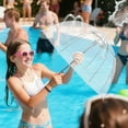 thumbnail image 4 of ONFD Children's Rain Transparent Long Handle Umbrella For Outdoor Use Lightweight And Durable With 8 Bone Design For Maximum Coverage, 4 of 5