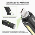 thumbnail image 5 of Rechargeable Magnetic LED Flashlight Super Clear Cob USB With 90 ° Rotary Head Led Flashlight, 5 Modes for ren, Camping-, 5 of 5