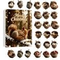 thumbnail image 2 of 2025 Animal Advent Calendar Set with 24 Acrylic Ornaments Nature Themed Cozy Holiday Tree Hanging Decorations for Festive Countdown, 2 of 5