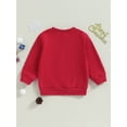 thumbnail image 4 of Bagilaanoe Toddler Baby Girl Boy Christmas Sweatshirt Long Sleeve Print Pullover 9M 12M 24M 3T 4T 5T Kids Fall Loose Tee Tops, 4 of 8