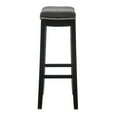thumbnail image 4 of Linon Cessford 32" Backless Indoor Bar Stool, Black with Black Faux Leather, Includes 1 Stool, 4 of 13