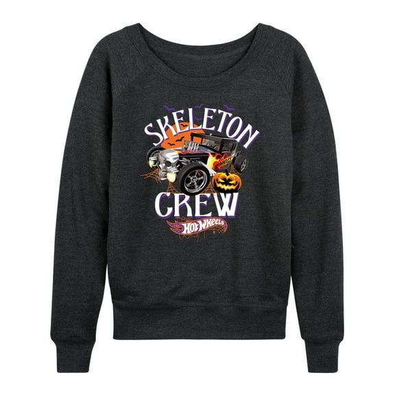 Hot Wheels - Halloween - Skeleton Crew - Women's Lightweight French Terry Long Sleeve Shirt