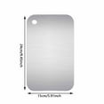 thumbnail image 2 of Cooking Utensils Double Stainless Steel Cutting Board for Kitchen Versatility and Healthful Food Prep Durable Circular Hanging Hole Design Food Grade Chopping Board, 2 of 4