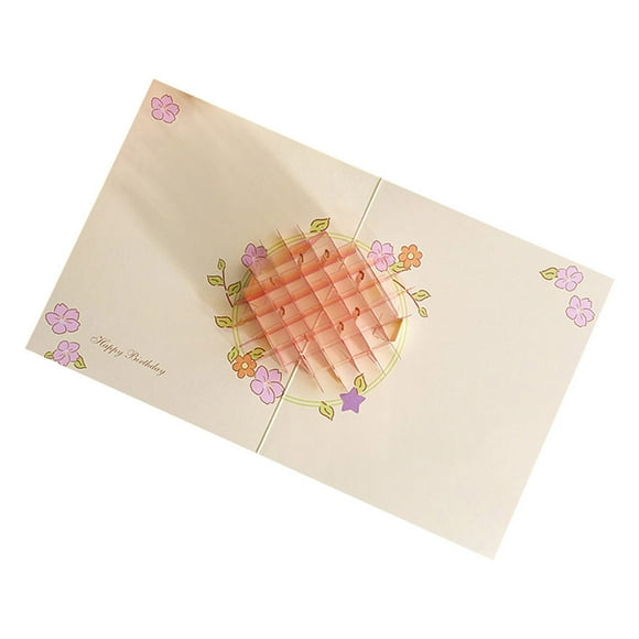 Gift Cards Happy Birthday New 3D Up Cards Valentine Happy Birthday Anniversary Crystal Cake Greeting Card Happy Birthday Gift Card
