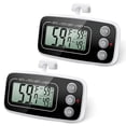 thumbnail image 1 of FrostHike Refrigerator Thermometer. Digital Freezer Thermometer with Hook. Freezer Fridge Thermometer with LCD Display. Max/Min Function. °C/°F. Indoor Thermometer for Home. Restaurants. Cafes. Bars, 1 of 5