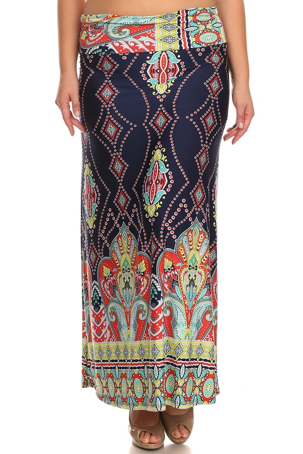 plus size maxi skirts walmart
