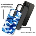 thumbnail image 4 of FKBRCL4U Compatible with iPhone 15 Matte Case, Abstract Blue White Camouflage Pattern for Girl Full Body Design Soft Silicone Drop Shock Scratch Protection for iPhone 15, 4 of 7