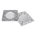 thumbnail image 6 of 11.81*11.81*0.79in Charger Plates Set of 6, Mirror Chargers for Dinner Plates, Square Chargers for Wedding, Banquets, Bridal Showers, Birthday Parties, 6 of 14