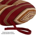 thumbnail image 4 of Greendale Home Fashions Roma Stripe 15 in. Round Outdoor Reversible Bistro Seat Cushion (Set of 2), 4 of 8