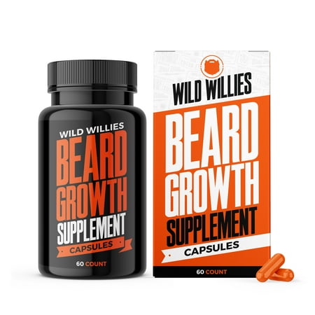 Wild Willies Beard Growth Supplement, 60 Capsules, Proprietary Blend, Men's Health