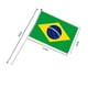 thumbnail image 3 of 10 Pcs/pack Brazil Flag 21x14 Cm Polyester Tangan Melambaikan Bendera Brasil Bendera Tiang Bendera Negara Banner Dengan Plastik, 3 of 5