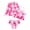 Pink Floral Print, variant on 3PCS Toddler Girl Bathing Suit 4T Ruffled Swimsuit Girls with Long Sleeve Rash Guard