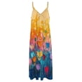 thumbnail image 4 of Vibe Blooming Tulips Fine Art Sleeveless Dress Summer Dress Woman 2025, 4 of 7