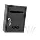 thumbnail image 4 of Buzón de pared con cerradura y 2 llaves, de hierro, para el hogar. Negro, 4 of 9