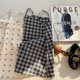 thumbnail image 5 of Ropa de primavera y verano para niñas, vestido camisola sin mangas coreano para niños, vestido clásico con tirantes a cuadros para niños, combina con Top, 5 of 6