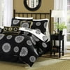 Medallion Black and White Comforter Set