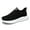 Black, variant on MAWCLOS Women Running Shoe Lace Up Sneakers Sport Comfort Athletic Shoes Gym Outdoor Trainers Black 5.5