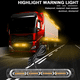 thumbnail image 4 of Barra de luz estroboscópica de peligro de advertencia de emergencia para camión automático de 24 LED (2 piezas-blanco), 4 of 7