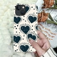 thumbnail image 6 of FKBRCL4U Compatible with iPhone 13/iPhone 14 Case, Dark Blue Tones Hearts Pattern for Girl Full Body Design Soft Silicone Drop Shock Scratch Protection for iPhone 13/iPhone 14, 6 of 7